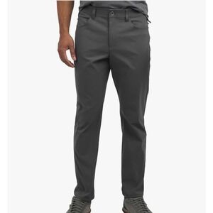 NWT Weatherproof Vintage Men Tech Pant Gray Straight Flex Water Resistant 38x29